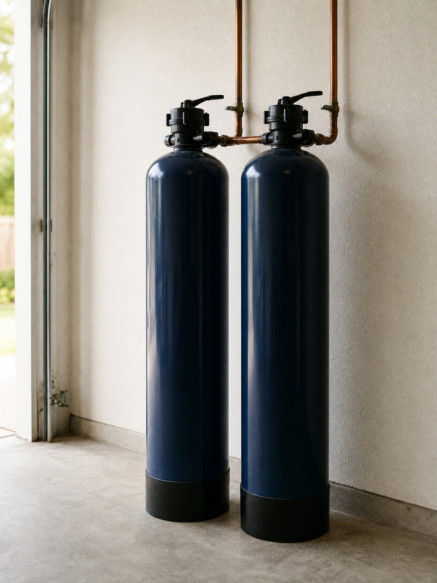 The Machine — two tank filter plus salt-free conditioner system